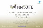 Latest developments in bio plastics (thermosets)