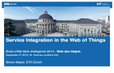 Service Integration in the Web of Things