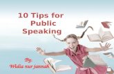 10 tips for public speaking