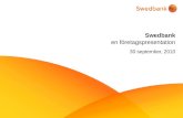 Swedbank företagspresentation, september, 2010