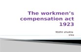 The workmen’s compensation act 1923