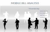Telecom Analytics - Mobile Bill Analysis