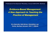 Teaching Evidence-Based Management