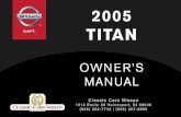 2005 TITAN OWNER'S MANUAL
