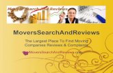 Real moving reviews   choosing the right moving company
