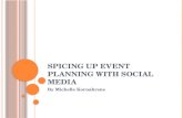 Spicing up event planning with social media