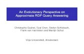 An Evolutionary Perspective on Approximate RDF Query Answering