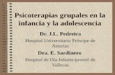 Psicoterapias grupales en la infancia y la adolescencia Dr. J.L. Pedreira Hospital Universitario Príncipe de Asturias Dra. E. Sardinero Hospital de Día.
