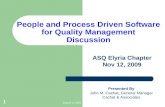 Asq 111209 John M Cachat People And Process Driven Software For Quality Management