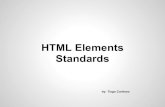 Html standards presentation