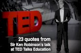 Quotes from Sir Ken Robinson