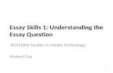Essay Skills 1: Understanding the Essay Question
