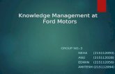 knowledge management in ford motors by amitesh singh yadav.
