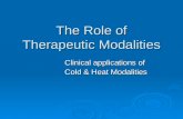 Role Of  Therapeutic  Modalities