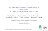 Are Java Programmers Transitioning to Multicore?