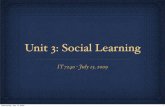 Social Learning Part A