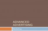 Advanced advertising   marketing