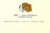 JDBC – Java Database Connectivity
