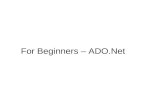 For Beginers - ADO.Net