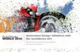Automated Design Validation The Solid Works Api