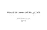 Media coursework magazine evaluation