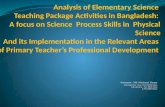 Analysis of Elementary Science Teaching Package Activities in Bangladesh: A focus on Science Process Skills in Physical Science
