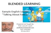 A Sample English Lesson for Talking About Family