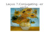 Conjugation -ER verbs