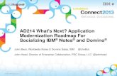 AD214 What's Next? Application Modernization Roadmap for Socializing IBM Notes & Domino