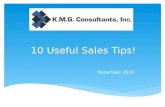 10 Useful Sales Tips!