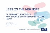 Data Management: Alternative Models for Source Data Verification