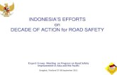 Indonesia efforts in road safety