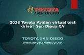 2013 Toyota Avalon virtual test drive | San Diego CA