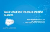 Sales Cloud Best Practices and New Features