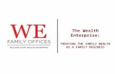 The Wealth Enterprise: Treating the Family Wealth as a Family Business