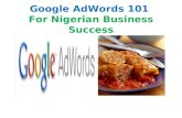 Google Adwords 101 for Nigerian Business Success