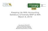 Piu   Keeping Up With Accounting   Spring 2010   Salisbury