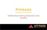 Order mobile shop visiting cards online