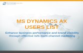 Get Better ROI with MS Dynamics AX Customer List