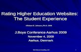 Rating Higher Education Websites: The Student Experience