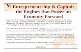 Entrepreneurship & Capital, Engines that Power an Economy Forward, Nastas Presentation in Kazan Russia