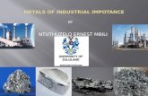Metals of industrial importance