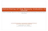 Advertising Of The Beauty Industry In China