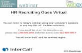 HR Recruiting Goes Virtual