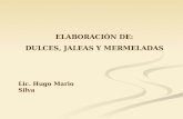 ELABORACIÓN DE: DULCES, JALEAS Y MERMELADAS Lic. Hugo Mario Silva.