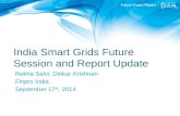 India Smart Grids Future Session and Report Update, Team Finland Future Watch Report, September/2014