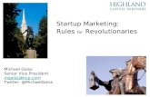 Startup Marketing: Rules for Revolutionaries