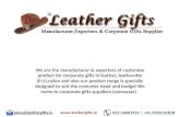 Leather Products Manufacturer, Exporter & Promotional Gifts Supplier From India