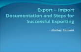 Export – import documentation and steps for successful
