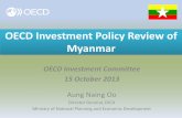 Investment policy reform in Myanmar